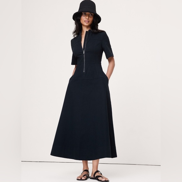 Banana Republic Dresses & Skirts - NWT! Banana Republic Black Cotton Canvas Zip-Front Maxi Dress - Multiple Sizes